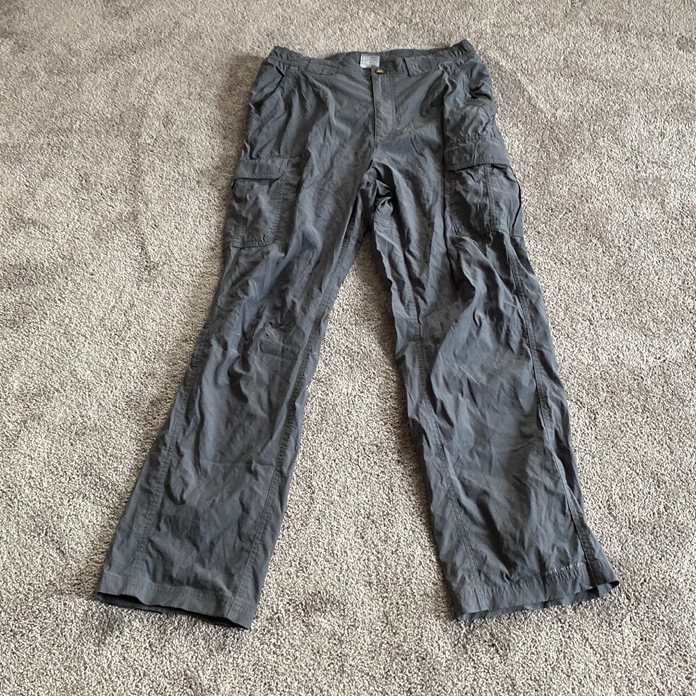Columbia Gray Cargo Pants Outdoor Hiking Utility Lightweight SIZE S